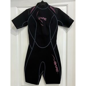 Bare 2mm Sport Shorty‎ Wetsuit Women's Size 6 Back Zip EUC